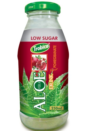 250ml Aloe vera drink glass bot